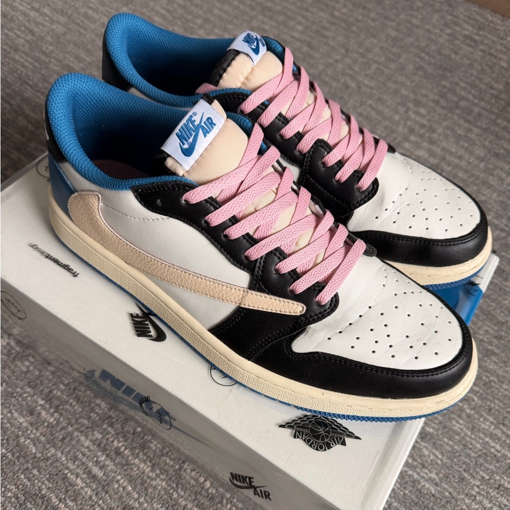 Jordan 1 Retro Low OG SP Fragment x Travis Scott Style Sneaker
